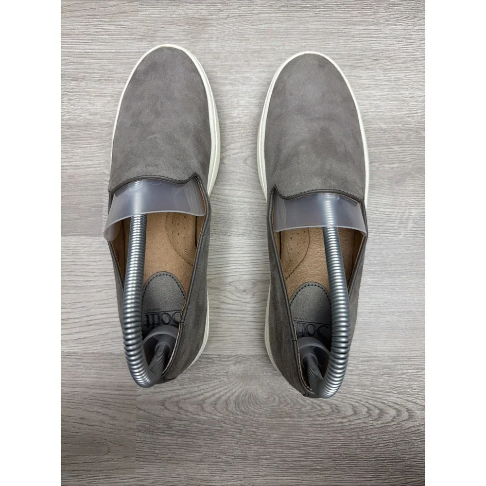 Söfft‎ Somers Slip-On Sneakers Women's Size 7M Gray Leather SF0021408 Very Nice